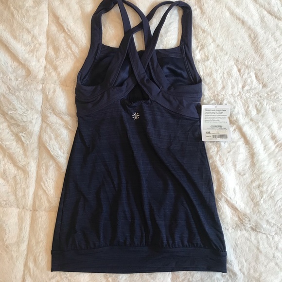 NWT Athleta Crunch and Punch Tank Navy XXS - Picture 4 of 6